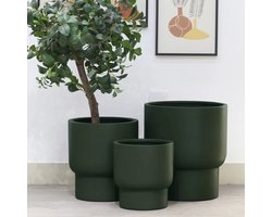 Plantenbak Roskilde Small | Donkergroen - Green | Ø37xH40cm