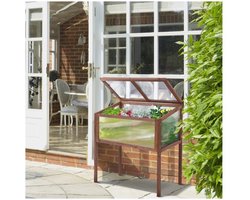 Plantenbak - Sparrenhout - Verhoogd bed - Bruin