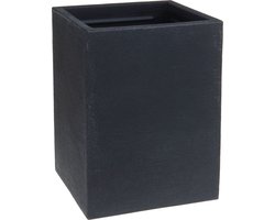 Plantenbak Stone 30x30x40 cm - Bloembak Binnen en Buiten - Antraciet