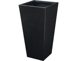 Plantenbak Vaargel buiten bloembak 76x39x39 cm zwart casa.pro