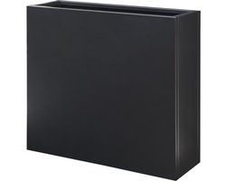 Plantenbak Vaargel buiten bloembak 82x90x30 cm zwart casa.pro