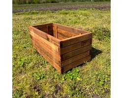 Plantenbak van hout - 80x40x35 cm - Rechthoekige bloembak