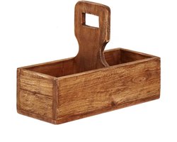 Plantenbak - Vintage - Stevig - Rustiek - Hout - Plant - Binnen - Buiten - Woonaccessoires - Woon - Wonen - Serveerbak - Gerecycled - Teak - Teakhout - Milieuvriendelijk - Indonesië - Wood - Wooden - Plants - Cadeau - Kado - Decoratief - Decoratie --