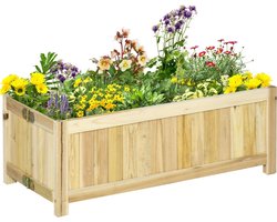 Plantenbakken voor buiten - Plantenbak - Plantenpot - Bloembak - Bloempot - Planten - Bloemen - Decoratie tuin - 70 cm x 30 cm x 25 cm