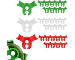 Plantenclips - Planten training - Lage stress - 90 graden - Hoekclips - Plantenstelen - Rood - Wit - Groen - Geschikt voor planten stelen training