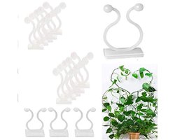 Plantenclips - Plantenbinders - Zelfklevend voor Klimplanten en Snoeren - 50 Stuks - Binnen en Buiten Wit