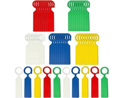 Plantenetiketten Set - Tuin Labels - Planten Markeren - Waterdicht PVC Materiaal - 11 cm 50 Stuks - Kleurrijk