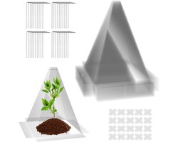 Plantenhoed voor zon-, slakken- en vorstbescherming - Herbruikbare mini-broeikas met accessoires