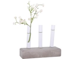 Plantenhouder Beton voor 3 stekjes 12 x 5 x 12 cm