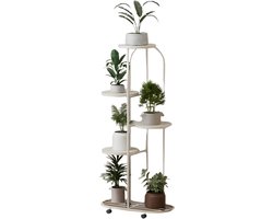 Plantenhouder - Plantenstandaard - Plantenbak - Plantensteunen - Voor Balkon, Tuin & Hoek - 5 steunen - Wit