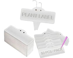 Plantenlabels Aluminium - Boommarkeringen Tuinetiketten - Planten Identificeren - Weerbestendig Ontwerp - 50 stuks - Zilver