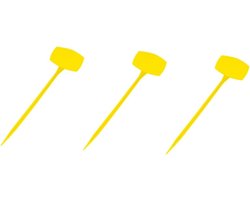 Plantenlabels Tuin - Kwekerij Markers - Planten Identificeren - Herbruikbaar PP Materiaal - 30x9cm - Geel