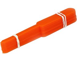 Plantenlabels - Tuinetiketten Potmarkeringen - Planten Identificeren - Waterdicht Kunststof - 100 stuks - Oranje