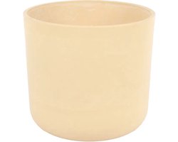Plantenpot Marmer | Ø32 - Ronde planten pot - 32x30cm - Binnen & Buiten - Breukbestendig - Wit