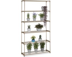 Plantenrek binnen - 174 x 91 x 28 cm - metaal - steeksysteem