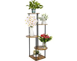 Plantenrek Buiten - Klimrek Planten - Plantensteun - Plantenstandaard - Hout met Metaal