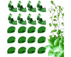 Plantenrek - plantenclips - plantenklemmen - plantensteun - plantenrek binnen - plantenrek buiten - planten rek - 30 stuks - plantenrekken binnen - plantenrekken - plantenrekken voor buiten - Plantenondersteuning - planten ondersteuning - Groen