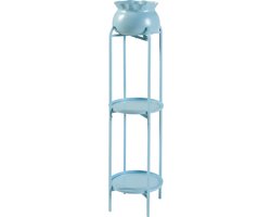 Plantenstandaard Altena 94,5x27x27 cm lichtblauw [en.casa]