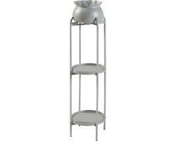 Plantenstandaard Altena 94,5x27x27 cm lichtgrijs [en.casa]