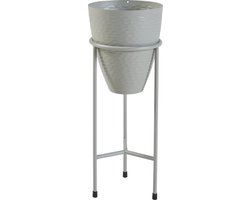 Plantenstandaard Asten 40,5x16 cm lichtgrijs [en.casa]