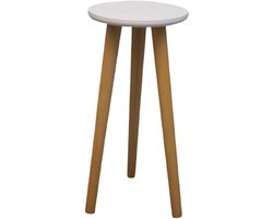 Plantenstandaard Binnen - Plantenhouder Hout - Planten Presenteren - Eikenhout Materiaal - 20x40 cm - Houtkleur
