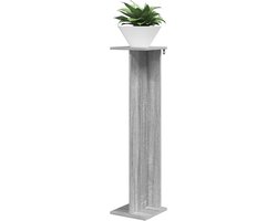 Plantenstandaard - Bloemenrek - Planten Presenteren - Vochtbestendig Hout - 25x25x100 cm - Grijs