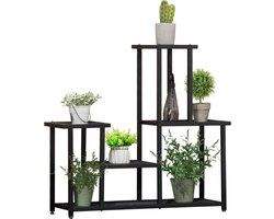 Plantenstandaard - Bloemenstandaard - Plantenzuil - Plantenrek - Bloembakken voor buiten - Bloemen - Planten - Decoratie tuin - 91 cm x 25 cm x 83 cm