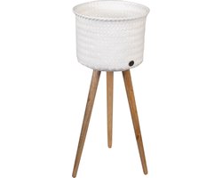 Plantenstandaard - Bloempot op poten - SET van 2! - Handed By - Up High - wit - white