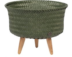 Plantenstandaard - Bloempot op poten - SET van 2! - Handed By - UP Low - donker groen - hunting green