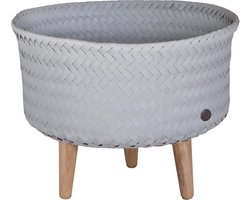Plantenstandaard - Bloempot op poten - SET van 2! - Handed By - UP Low - licht grijs - flint grey