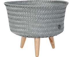 Plantenstandaard - Bloempot op poten - SET van 2! - Handed By - UP Low - licht groen - eucalyptus