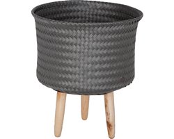Plantenstandaard - Bloempot op poten - SET van 2! - Handed By - Up Mid - donker grijs