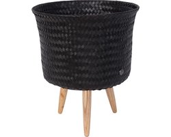 Plantenstandaard - Bloempot op poten - SET van 2! - Handed By - Up Mid - zwart - black