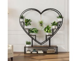 Plantenstandaard Groeilicht - Bloemenrek Metaal - Kamerplant Verzorging - Meerdere Niveaus - 140x40x30 cm - Tijgerprint