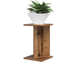 Plantenstandaard Hout - Bloemenrek - Binnen Presenteren - Vochtbestendig Materiaal - 25x25x40 cm - Houtkleur