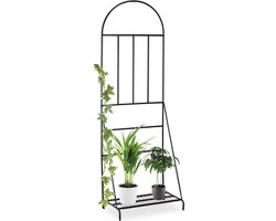 plantenstandaard - metaal - tuin - 200 x 70 x 40 cm - vrijstaand