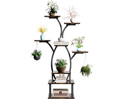 plantenstandaard-Plantenstandaard van metaal - Bladplantentafel - 122 x 80,5 x 31 cm