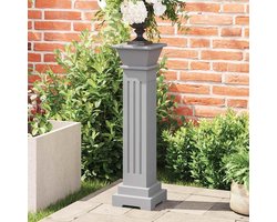 Plantenstandaard Zuil - Bloemen sokkel - Decoratief Presenteren - Stabiel MDF Materiaal - 150 kg draagkracht - Grijs