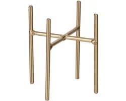 Plantenstandaard/voet Ascot goud H10 x B8 cm - Plantenkrukjes - Ophogers