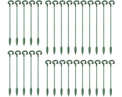 Plantensteun 30 stuks - Glazen plantenhouder voor orchideeën - Bloemen en planten stabilisator - Set van staven 17/27/37 cm