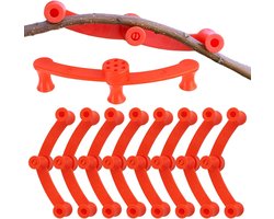 Plantensteun Clips - Buigklemmen Tuin - Planten Vormgeven - 360 Graden Draaibaar - 10 Stuks - Groen