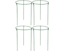 Plantensteun frame - Bloemen steunen - Planten ondersteunen - Roestbestendige coating - 26x40 cm - Multicolor