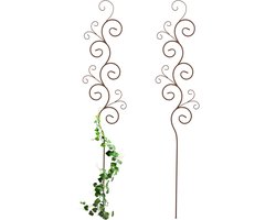 plantensteun metaal - set van 2 - 160 cm - tuinsteker - klimplanten