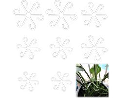 Plantensteun - Ondersteuning voor Monstera en bloemen - 8 stuks - Transparant - Kunststof