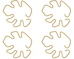 Plantensteunen - 4 Stuks - Plantenstabilisatoren - Stengelsteunen - Metaal - Plantenstokken - Ondersteuningsclips - Herbruikbaar - voor Kamerplanten - 16*18cm - Goud