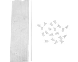 Plantensteunen Set - Ondersteuning Stokken - Planten Steunen - Sterk Acryl Materiaal - 40 en 45 cm - Transparant