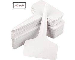 Plantenstok - Plant Label - T-Vormig Kunststof - 100 Stuks - Tuin & Binnenplanten Multicolor