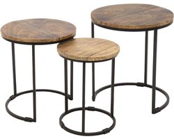 Plantentafel Everyday Trio Set Sidetable Straight 29–38–47 cm salontafels rond