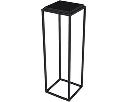 Plantentafel metaal zwart | plantentafeltje industrieel - Plantenzuil Light - 110 cm