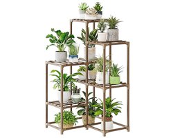 Plantentafel - Plantenrek Buiten - Plantensteun - Plantenstandaard - Hout